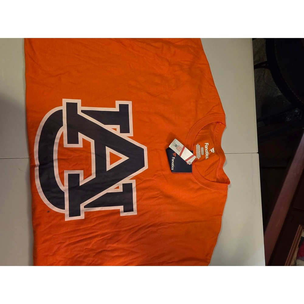 Fanatics Auburn Tigers NCAA Graphic T-Shirt Mens 3XL Orange AU Logo Collegiate